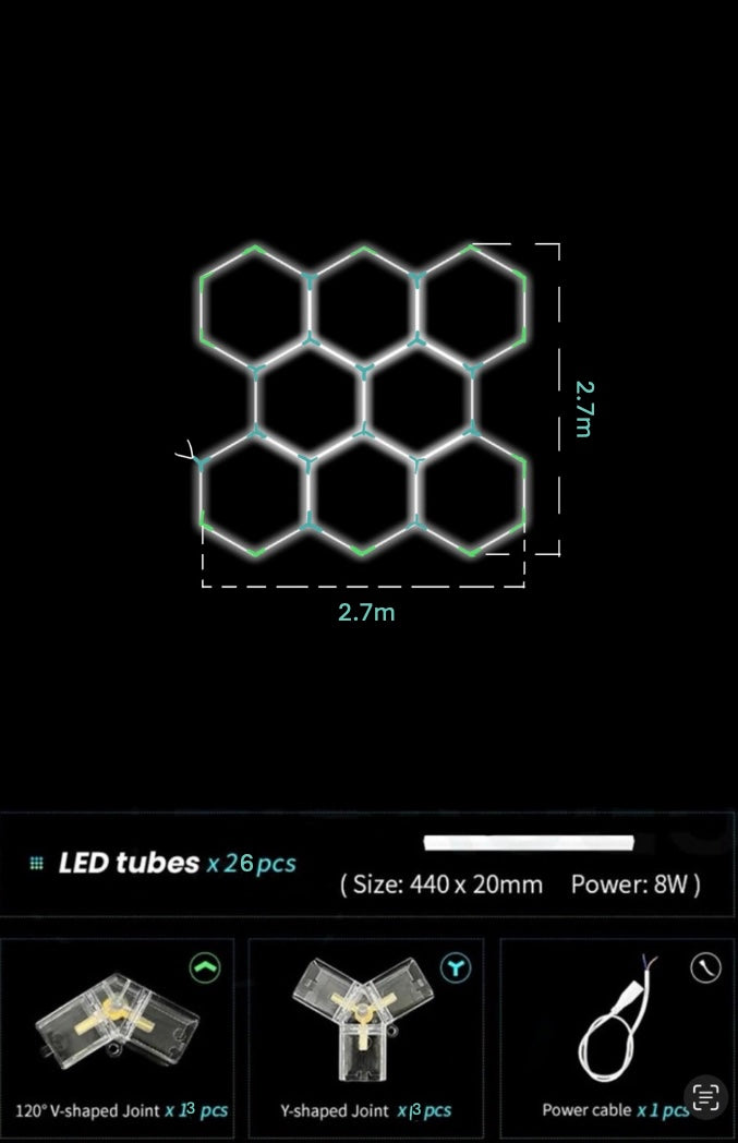 Octa-Grid LED Hexagon Kit