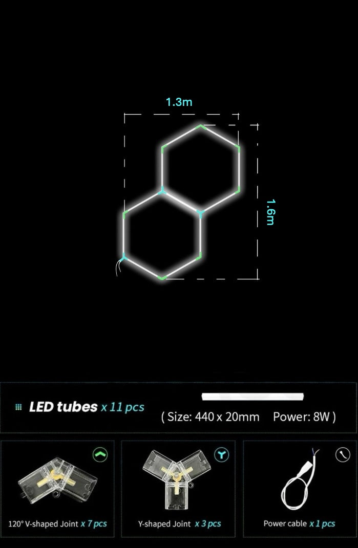 Octa-Grid LED Hexagon Kit